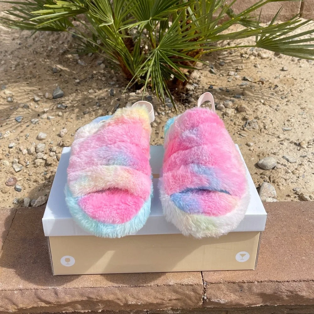 Cotton Candy Sling Back Slides 🍬 - Picture 2 of 5